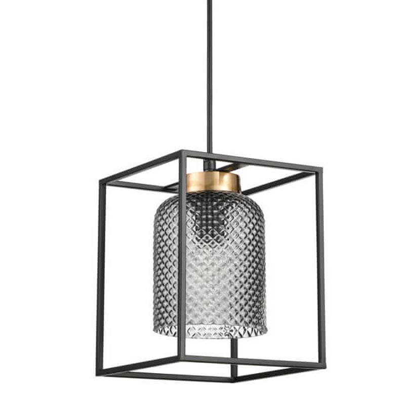 Подвесной светильник Myron Hanging lamp Черный Дымчатый (Smoke) Подвесной светильник Myron Hanging lamp Черный Дымчатый (Smoke) в Грозном | Loft Concept