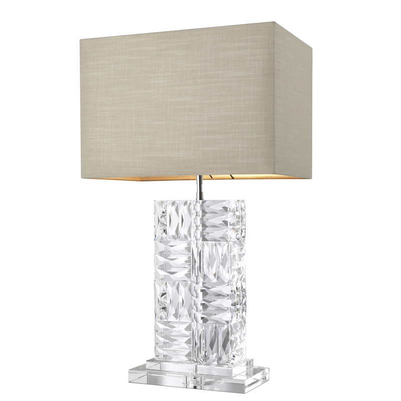Настольная лампа Eichholtz Table Lamp Contemporary Прозрачный Бежевый Настольная лампа Eichholtz Table Lamp Contemporary Прозрачный Бежевый в Грозном | Loft Concept