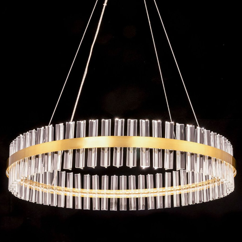 Круглая Люстра Кольцо Хрусталь диаметр 80 см RING Saturno Not Baroncelli Brass Латунь Прозрачное Стекло Круглая Люстра Кольцо Хрусталь диаметр 80 см RING Saturno Not Baroncelli Brass Латунь Прозрачное Стекло в Грозном | Loft Concept