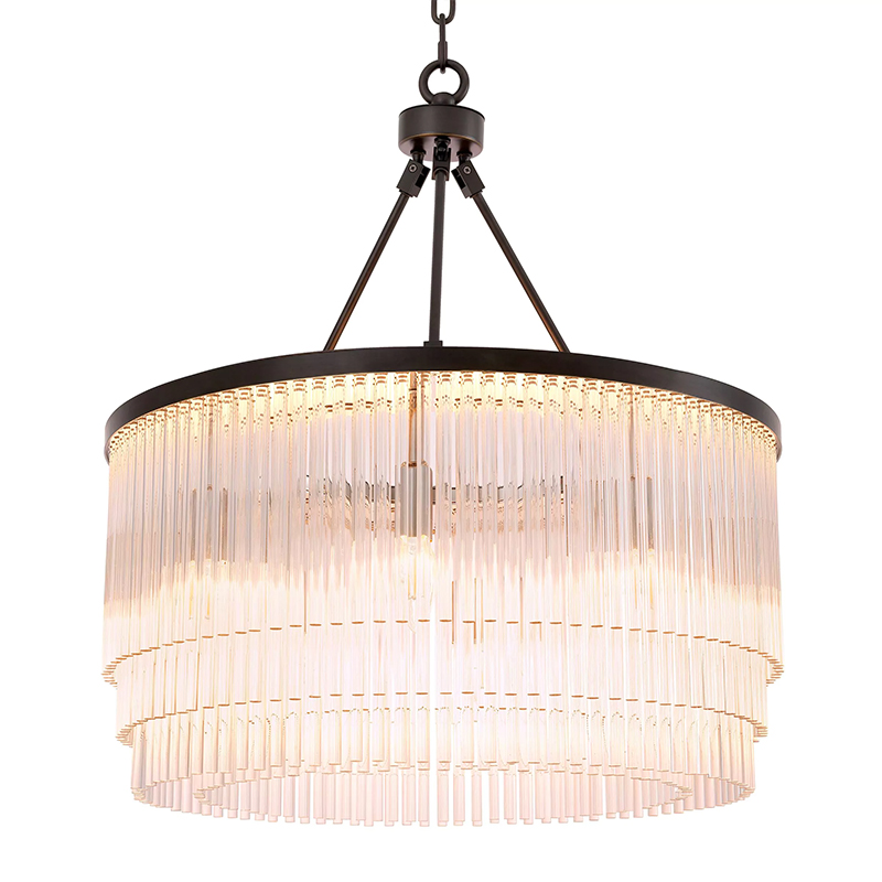 Люстра Eichholtz Chandelier Hector S Bronze Прозрачное Стекло Черный Темная бронза Люстра Eichholtz Chandelier Hector S Bronze Прозрачное Стекло Черный Темная бронза в Грозном | Loft Concept