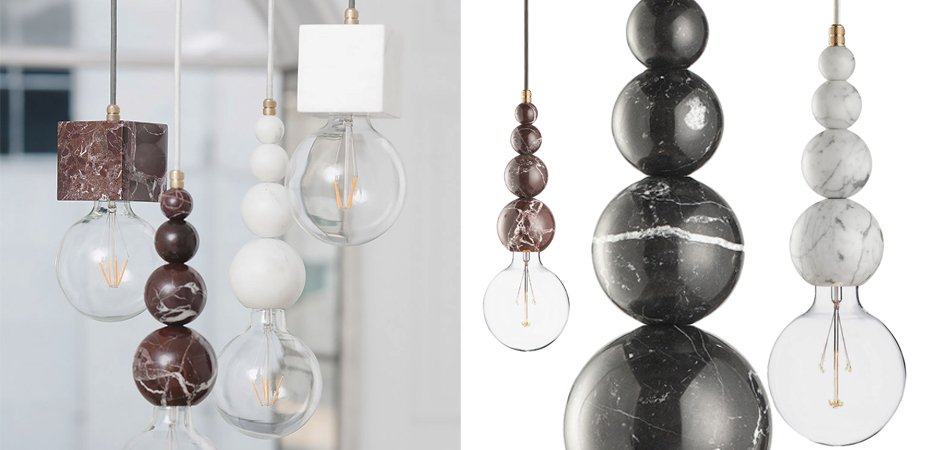 Подвесной светильник MARMOR SLIPP Nero Подвесной светильник MARMOR SLIPP Nero - Loft-Concept в Грозном