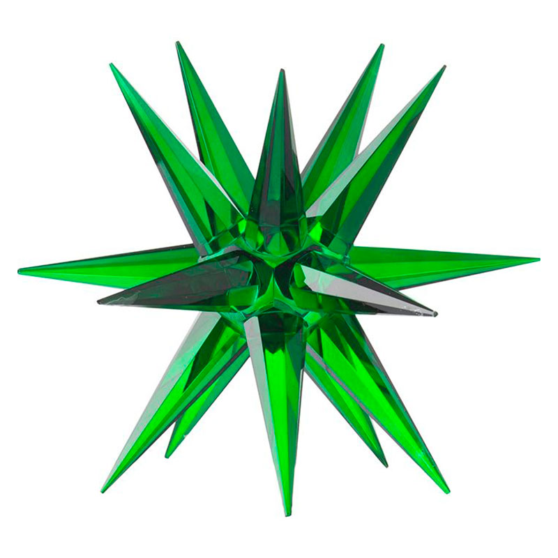 Статуэтка стеклянная зеленая звезда Green Star Зеленый Статуэтка стеклянная зеленая звезда Green Star Зеленый в Грозном | Loft Concept