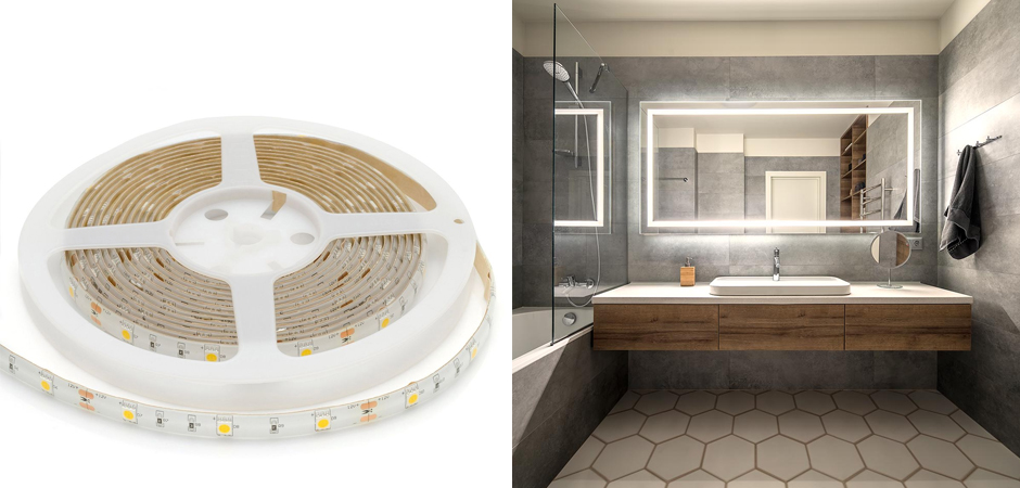 Светодиодная влагозащищенная лента 7,2W/m 30LED/m 5050SMD теплый белый 5M Светодиодная влагозащищенная лента 7,2W/m 30LED/m 5050SMD теплый белый 5M - Loft-Concept в Грозном