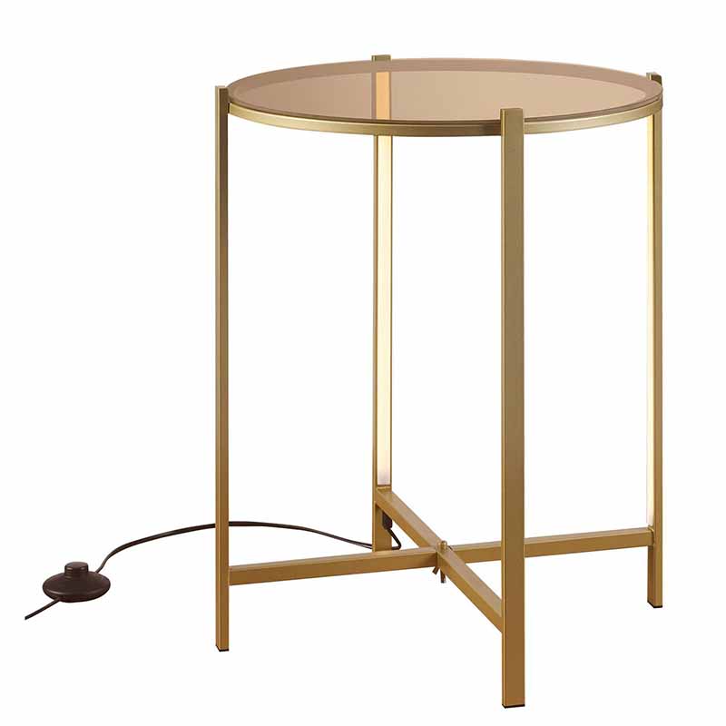 Приставной стол Galia Side Table Bronze LED Бронза Приставной стол Galia Side Table Bronze LED Бронза в Грозном | Loft Concept