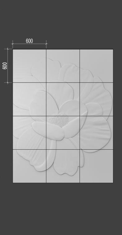 Барельеф PEONY в Грозном