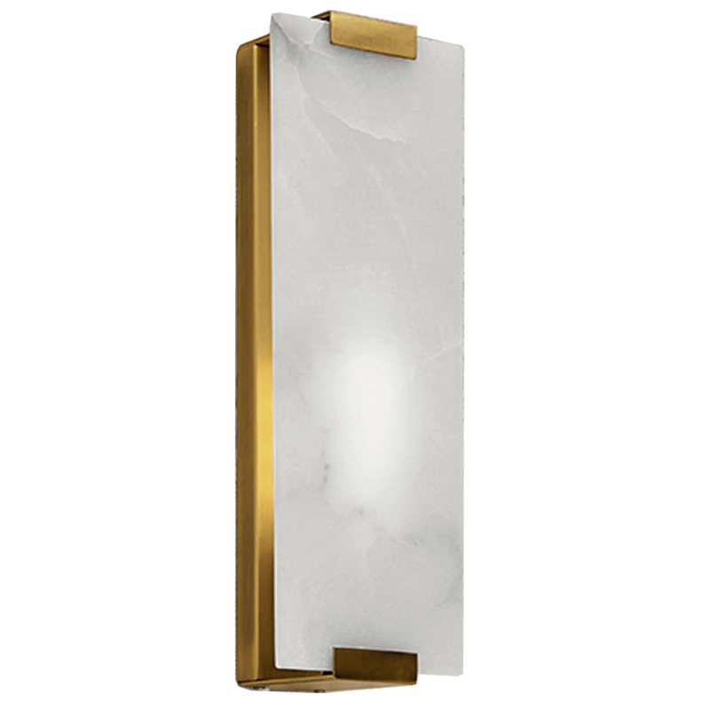 Бра Marble Rectangle Wall Lamp Brass Латунь Бра Marble Rectangle Wall Lamp Brass Латунь в Грозном | Loft Concept