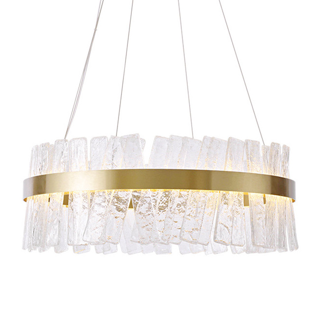 Люстра Ice Plates Chandelier Золотой Прозрачный Люстра Ice Plates Chandelier Золотой Прозрачный в Грозном | Loft Concept