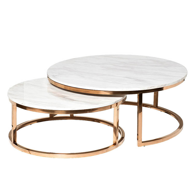 Комплект кофейных столов Hewdonald Coffee Table Глянцевое золото Комплект кофейных столов Hewdonald Coffee Table Глянцевое золото в Грозном | Loft Concept