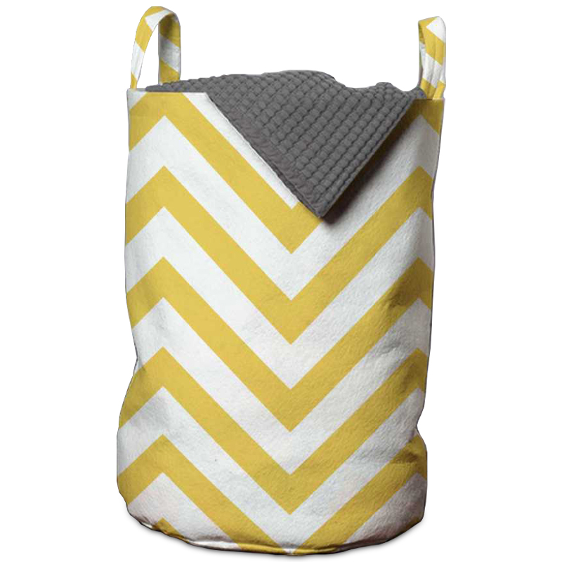 Корзина Mustard Chevron Basket Горчичный Белый Корзина Mustard Chevron Basket Горчичный Белый в Грозном | Loft Concept