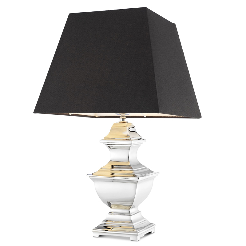 Настольная лампа Eichholtz Table Lamp Maryland Никель Черный Настольная лампа Eichholtz Table Lamp Maryland Никель Черный в Грозном | Loft Concept