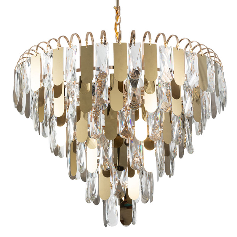 Люстра Beverly Chandelier 54 Золотой Прозрачный Люстра Beverly Chandelier 54 Золотой Прозрачный в Грозном | Loft Concept