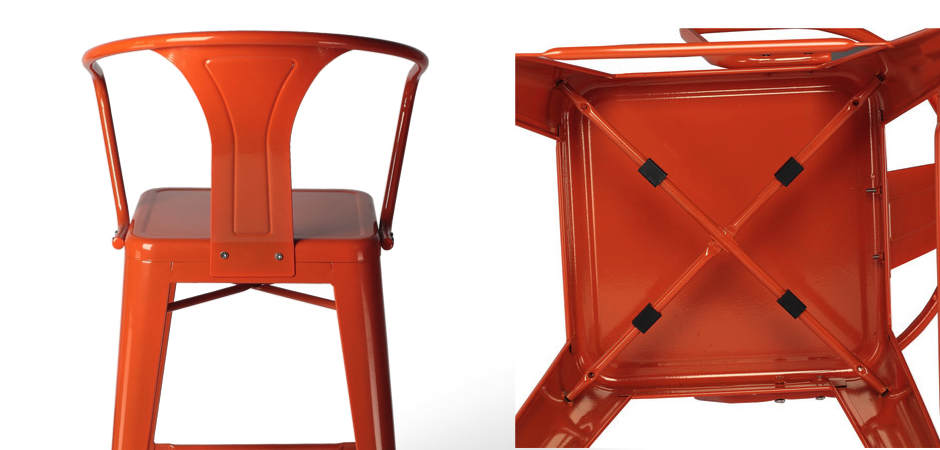 Барный стул Tolix Bar Stool 75 Armchair Backed Барный стул Tolix Bar Stool 75 Armchair Backed - Loft-Concept в Грозном