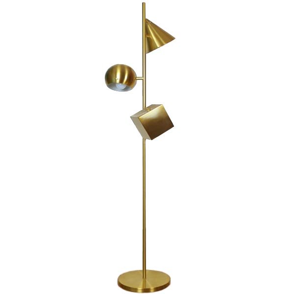 Торшер 3D geometry Gold Золотой Торшер 3D geometry Gold Золотой в Грозном | Loft Concept