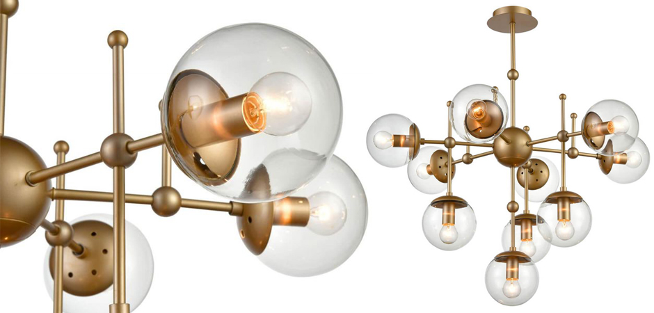 Люстра Gold Balls Chandelier 10 Люстра Gold Balls Chandelier 10 - Loft-Concept в Грозном