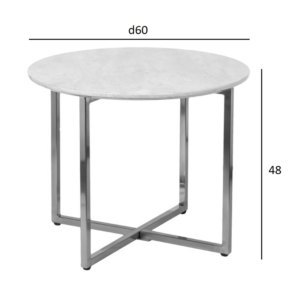 Столик журнальный круглый с черной столешницей Marsali Coffee Table Столик журнальный круглый с черной столешницей Marsali Coffee Table в Грозном