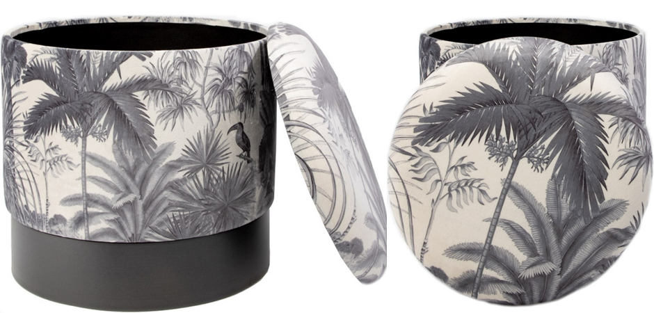 Пуф PUF Jungle Print plants&toucan small Пуф PUF Jungle Print plants&toucan small - Loft-Concept в Грозном