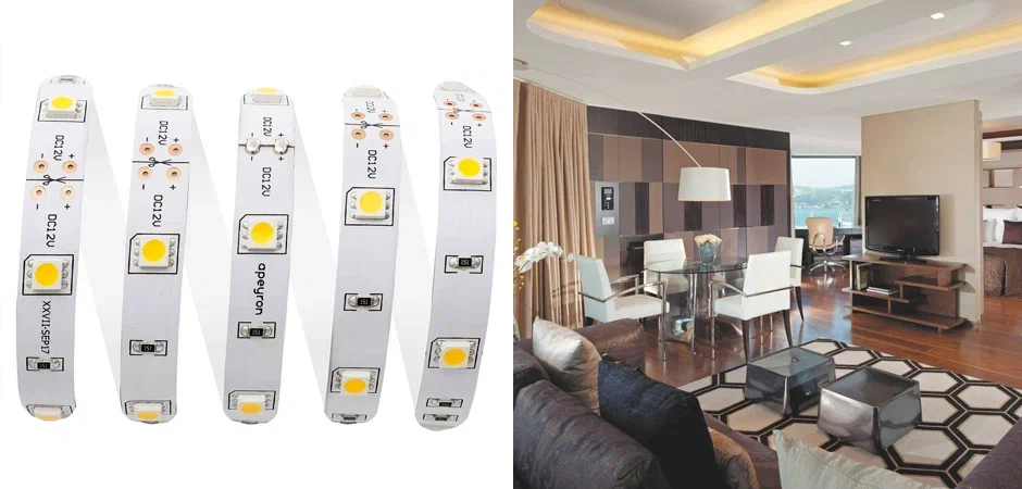 Светодиодная лента 7,2W/m 30LED/m 5050SMD теплый белый 5M Светодиодная лента 7,2W/m 30LED/m 5050SMD теплый белый 5M - Loft-Concept в Грозном