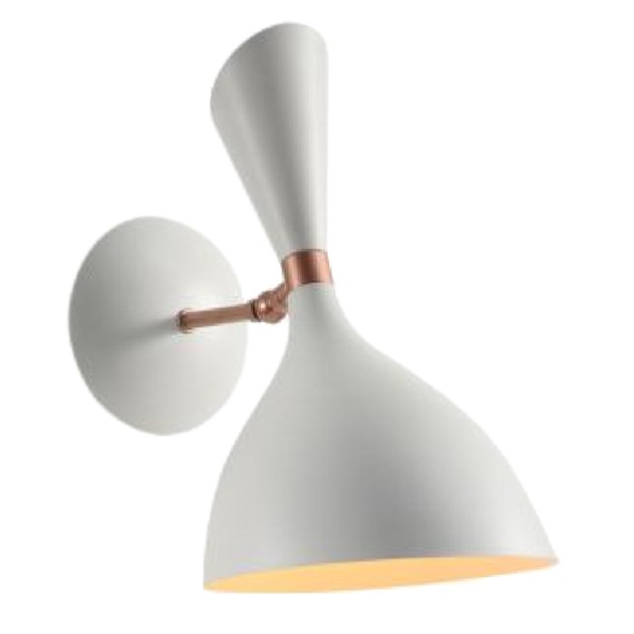 Бра Duke wall lamp White Белый Латунь Бра Duke wall lamp White Белый Латунь в Грозном | Loft Concept