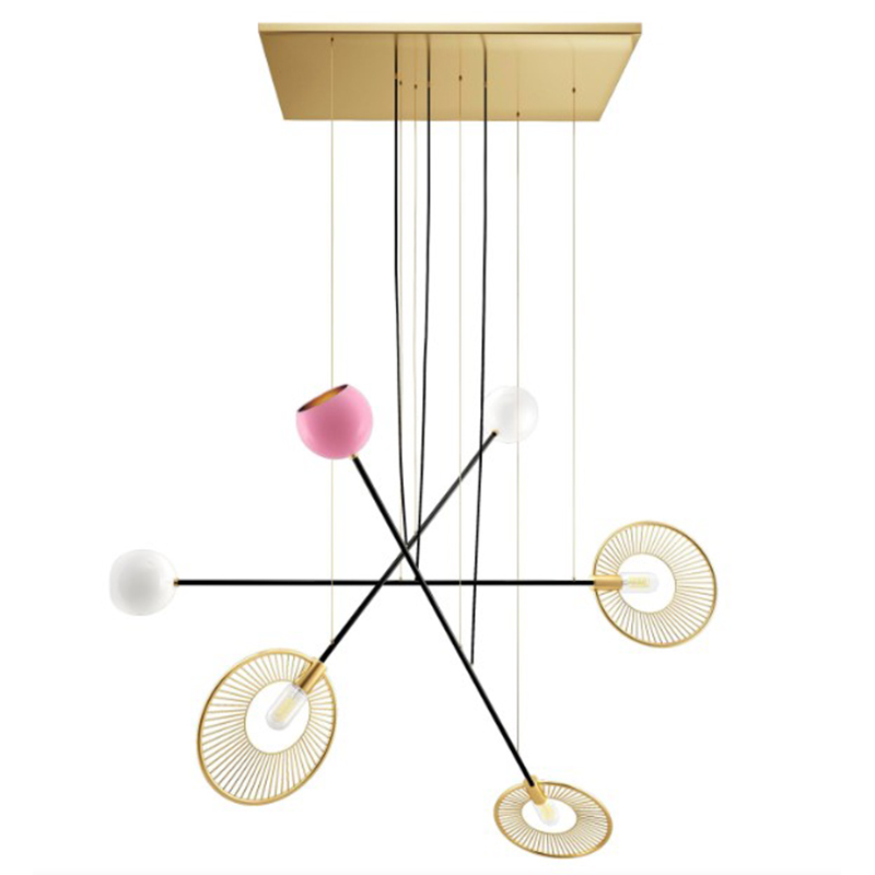 Дизайнерская Люстра Melrose Suspension Lamp Brass Aluminum Lacquered Мульти Дизайнерская Люстра Melrose Suspension Lamp Brass Aluminum Lacquered Мульти в Грозном | Loft Concept