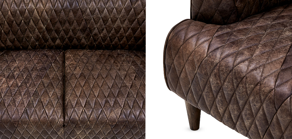 Диван Rhombuses Upholstery Triple Sofa Диван Rhombuses Upholstery Triple Sofa - Loft-Concept в Грозном