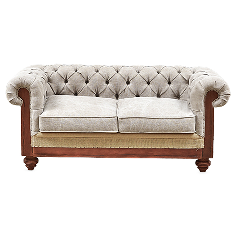Диван Deconstructed Chesterfield Sofa double Ivory Коричневый Бежево-серый Диван Deconstructed Chesterfield Sofa double Ivory Коричневый Бежево-серый в Грозном | Loft Concept