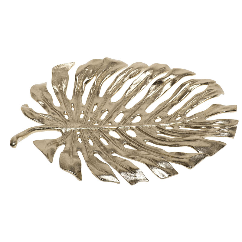 Поднос Monstera Leaf Золотой Поднос Monstera Leaf Золотой в Грозном | Loft Concept