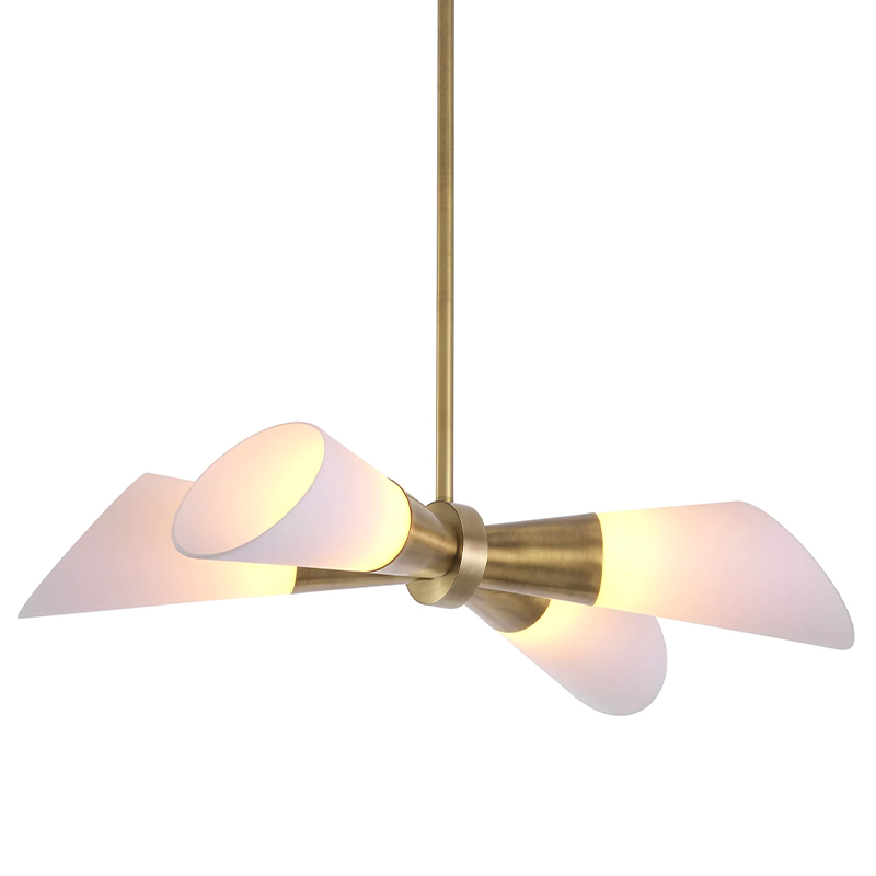 Люстра Eichholtz Ceiling Lamp Papillon Латунь Белый Люстра Eichholtz Ceiling Lamp Papillon Латунь Белый в Грозном | Loft Concept