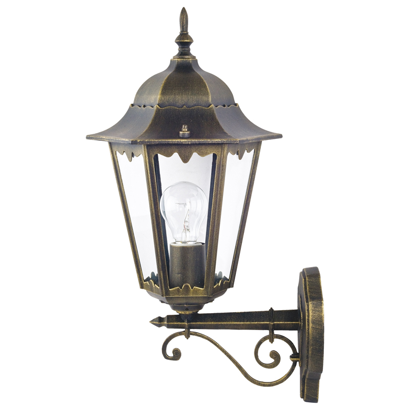 Уличный светильник Leclerc sconce Винтажный черный Прозрачное Стекло Уличный светильник Leclerc sconce Винтажный черный Прозрачное Стекло в Грозном | Loft Concept