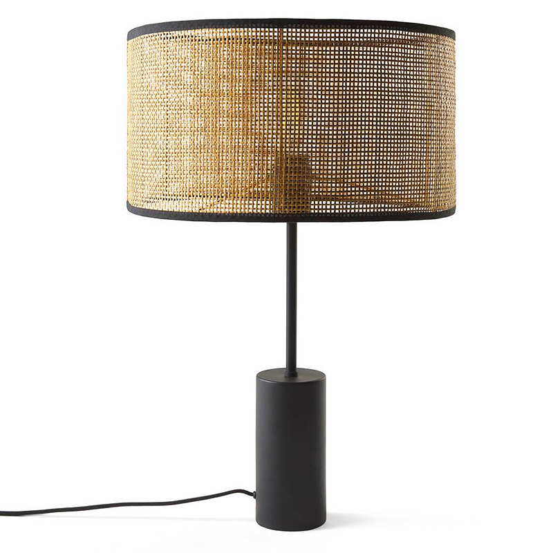 Настольная лампа Solvei Wicker Table lamp Черный Коричневый Настольная лампа Solvei Wicker Table lamp Черный Коричневый в Грозном | Loft Concept