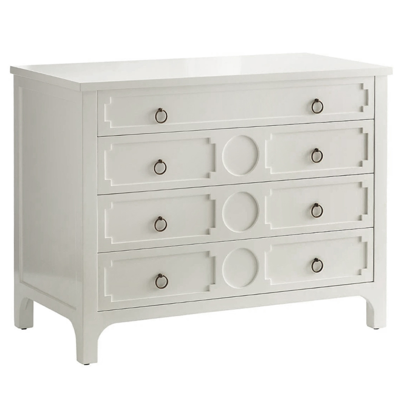 Комод с 4-мя ящиками Lawrence chest of drawers White Белый Белый Комод с 4-мя ящиками Lawrence chest of drawers White Белый Белый в Грозном | Loft Concept