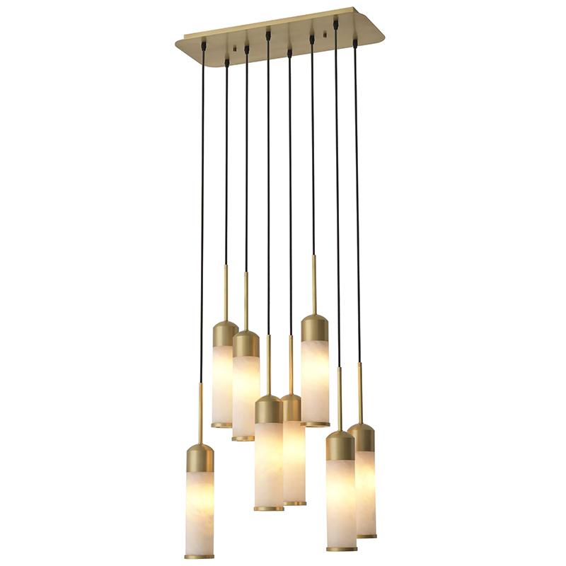 Люстра Eichholtz Chandelier Eos Латунь Бежевый Белый Люстра Eichholtz Chandelier Eos Латунь Бежевый Белый в Грозном | Loft Concept