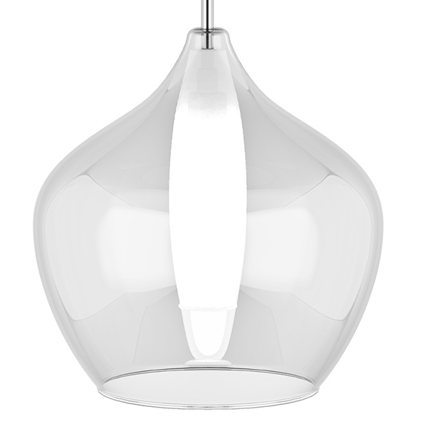 Подвесной светильник Candiano Transparent One II Прозрачный Хром Подвесной светильник Candiano Transparent One II Прозрачный Хром в Грозном | Loft Concept