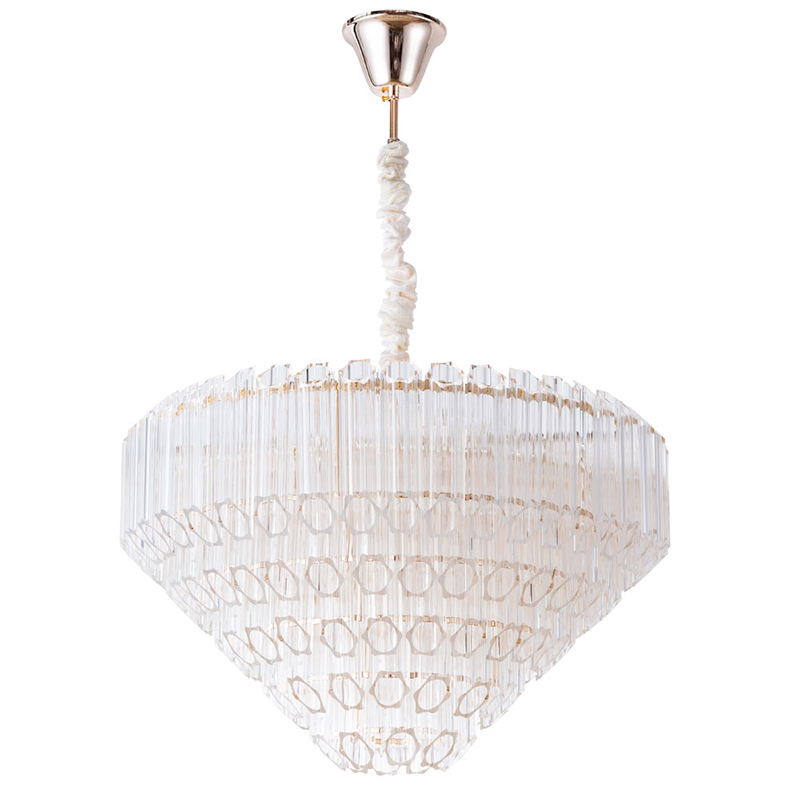 Люстра Hexagon Tube Light Crystal Chandelier Прозрачный Люстра Hexagon Tube Light Crystal Chandelier Прозрачный в Грозном | Loft Concept