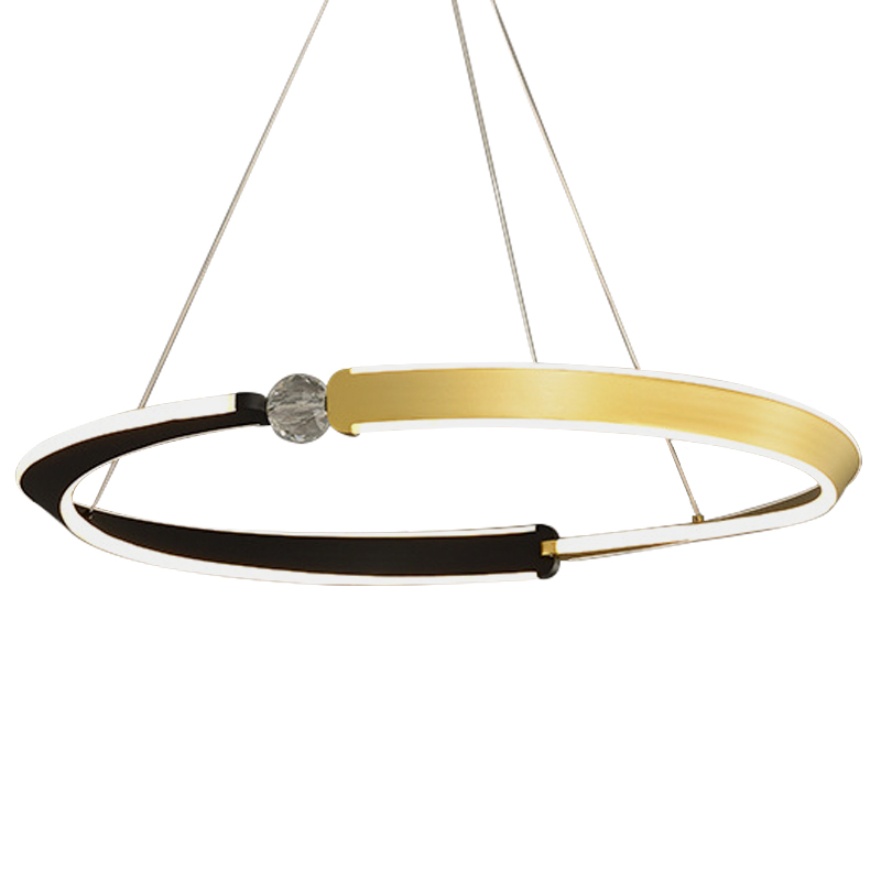 Люстра Кольца Ring Horizontal Cyril Черный Золотой Золотой Черный в Грозном | Loft Concept 