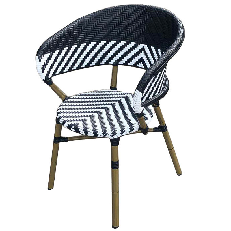 Стул ротанг Wicker Renard Rattan Chair Черно-белый Древесина Стул ротанг Wicker Renard Rattan Chair Черно-белый Древесина в Грозном | Loft Concept
