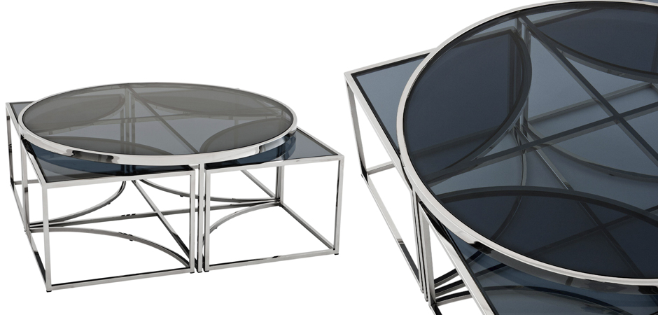 Кофейный стол Eichholtz Coffee Table Padova Stainless steel Кофейный стол Eichholtz Coffee Table Padova Stainless steel - Loft-Concept в Грозном