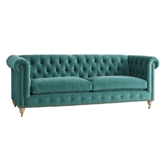 Трехместный диван Velvet Lyre Chesterfield Sofa Серый Фиолетовый Красный Малахит (зеленый) Бирюзовый Голубой пастельный Золотой Трехместный диван Velvet Lyre Chesterfield Sofa Серый Фиолетовый Красный Малахит (зеленый) Бирюзовый Голубой пастельный Золотой в Грозном | Loft Concept