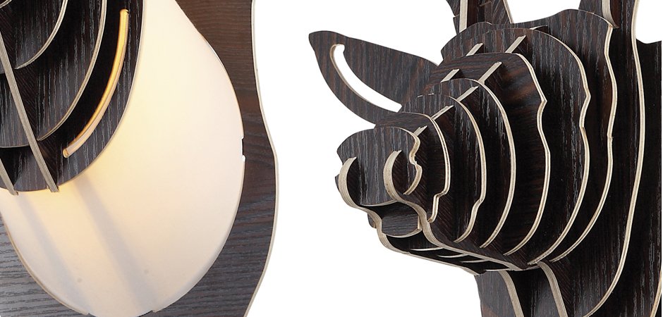 Бра Олень Cardboard Deer Wall Lamp dark - Loft-Concept в Грозном