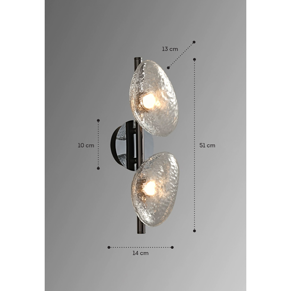 Бра LINDIS FROST LONG WALL 2 лампы Прозрачное стекло в Грозном