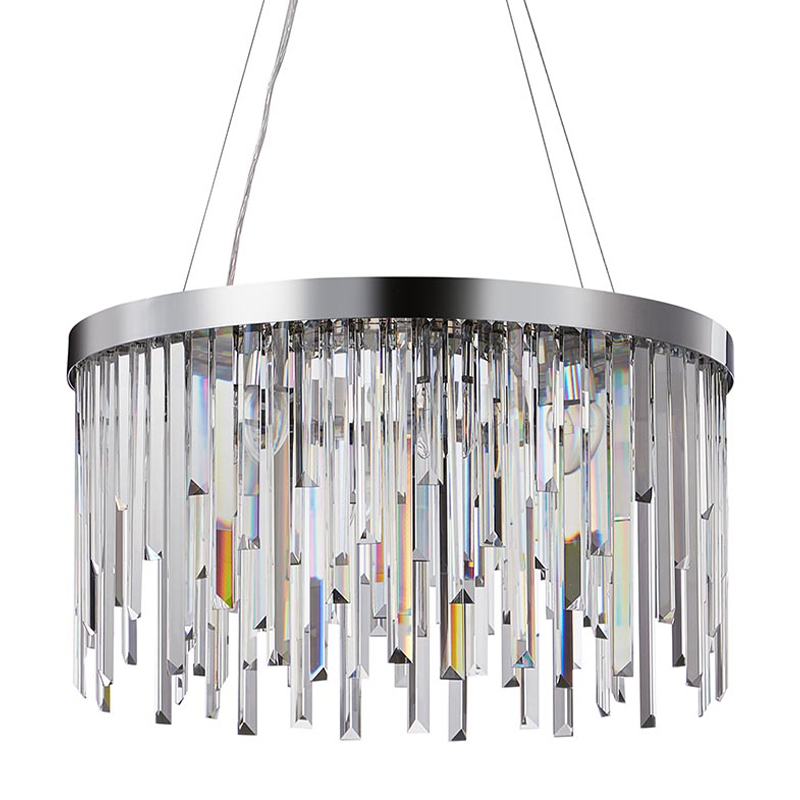 Люстра Bennett Chandelier chrome 60 Хром Прозрачный Люстра Bennett Chandelier chrome 60 Хром Прозрачный в Грозном | Loft Concept