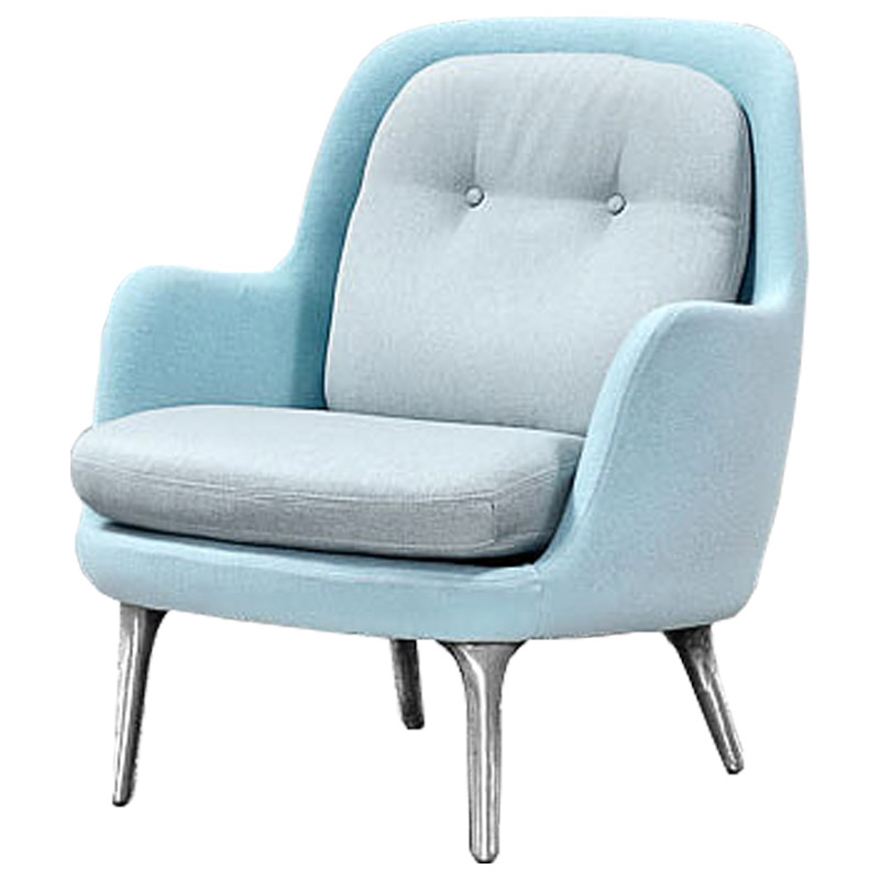Кресло Bento Chair II Голубой пастельный Серебряный Кресло Bento Chair II Голубой пастельный Серебряный в Грозном | Loft Concept