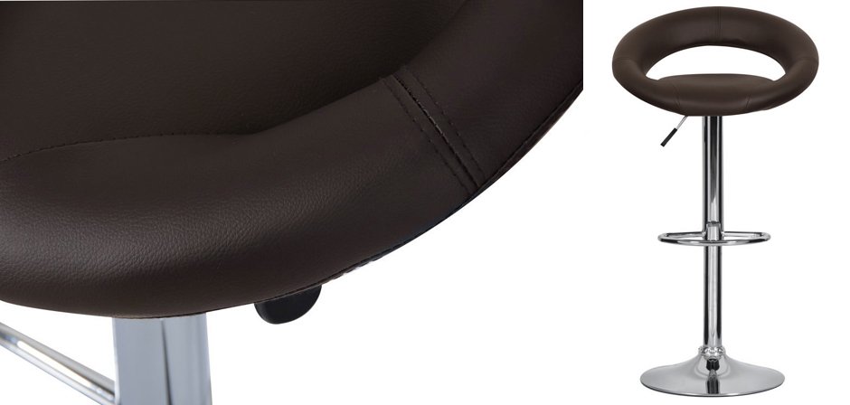 Барный стул Ring Dark Brown Барный стул Ring Dark Brown - Loft-Concept в Грозном