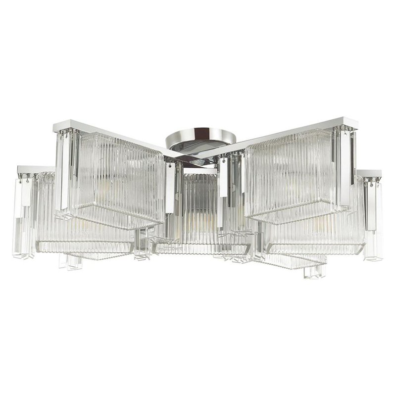 Люстра Madelen Chrome Chandelier 7 Хром Прозрачный (Transparent) Люстра Madelen Chrome Chandelier 7 Хром Прозрачный (Transparent) в Грозном | Loft Concept