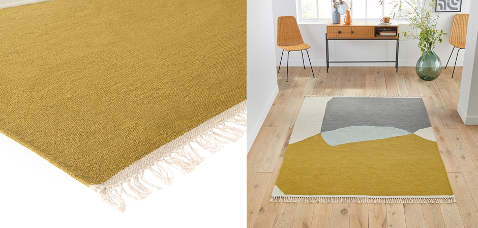 Ковер Сarpet with Fringe шерсть и хлопок Ковер Сarpet with Fringe шерсть и хлопок - Loft-Concept в Грозном