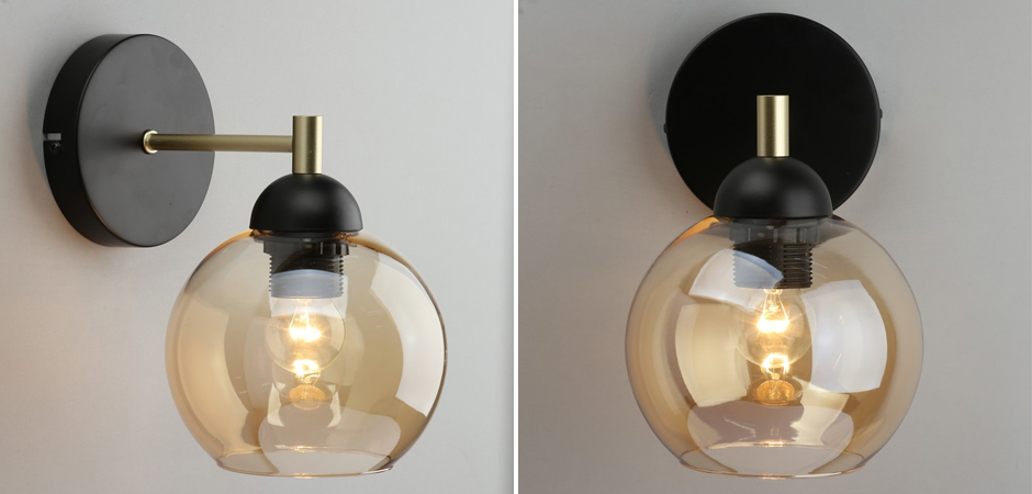 Бра c дымчатым стеклом Smoky Sphere Бра c дымчатым стеклом Smoky Sphere - Loft-Concept в Грозном