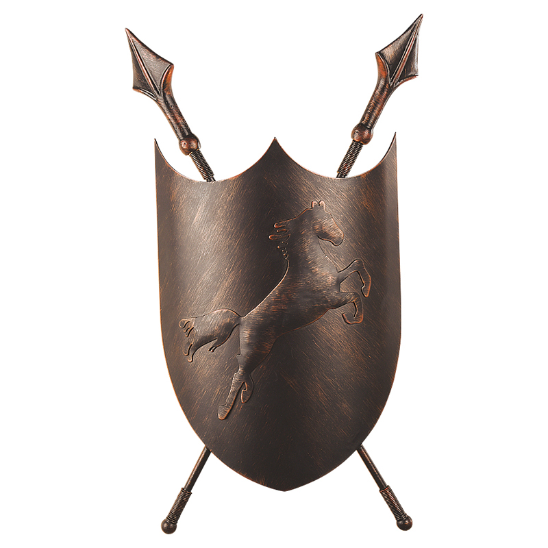 Бра Shield Horse Sconce Коричневый винтаж Бра Shield Horse Sconce Коричневый винтаж в Грозном | Loft Concept