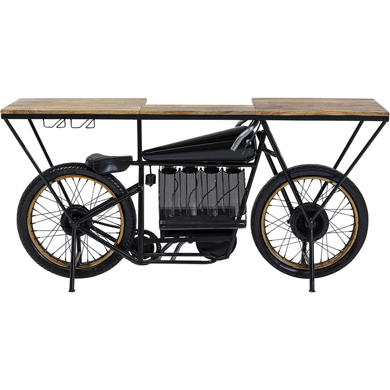 Консоль Motorbike Черный Древесина Консоль Motorbike Черный Древесина в Грозном | Loft Concept