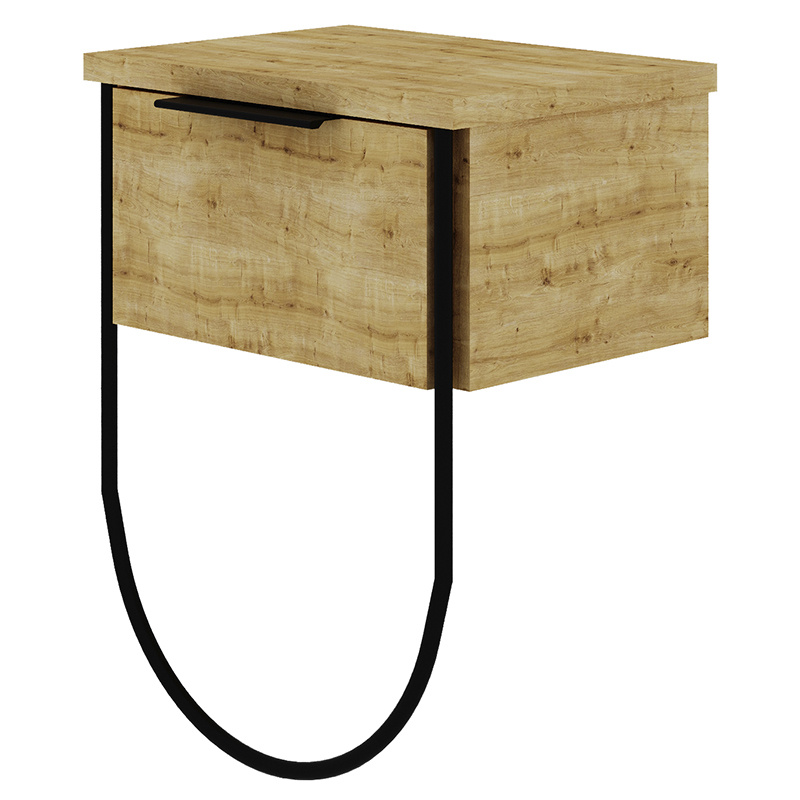 Прикроватная тумба с откидной дверцей из дерева NORFOLK NIGHTSTAND OAK Древесина Черный Прикроватная тумба с откидной дверцей из дерева NORFOLK NIGHTSTAND OAK Древесина Черный в Грозном | Loft Concept