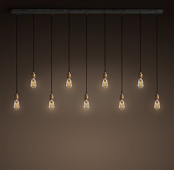 Подвесной светильник Loft Industrial Mono 9 Черный Подвесной светильник Loft Industrial Mono 9 Черный в Грозном | Loft Concept