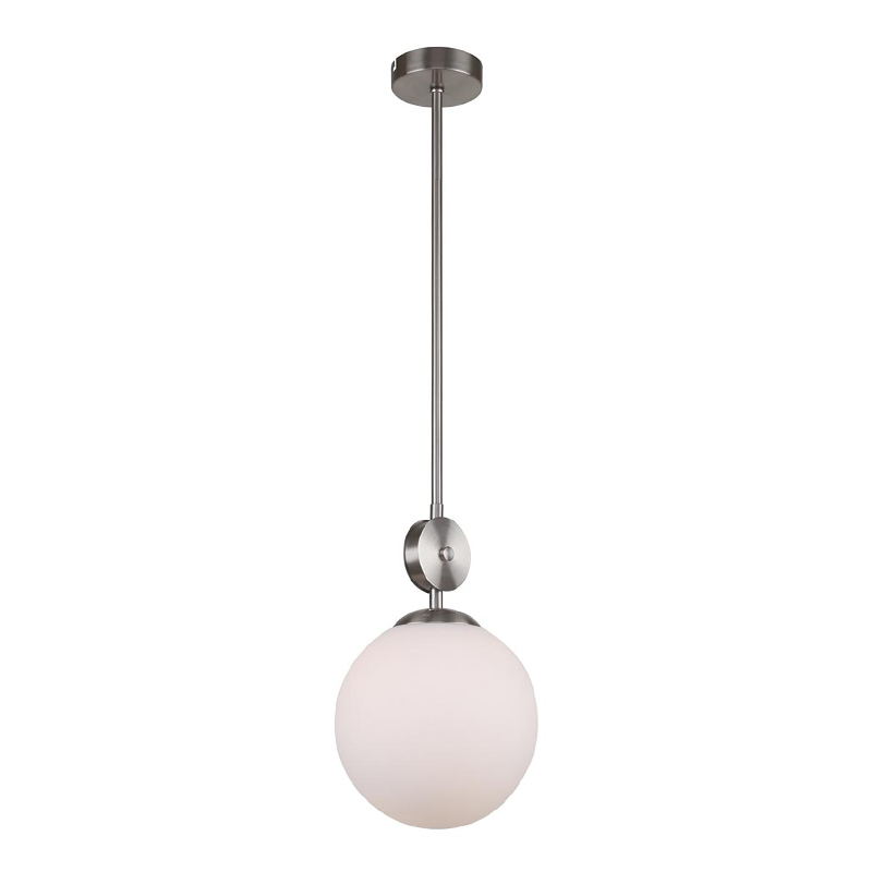 Подвесной светильник Kyran Nickel Hanging Lamp Никель Белый в Грозном | Loft Concept 